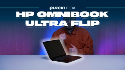 HP OmniBook Ultra Flip (잠깐 보기) - 작고, 컴팩트하며, 아름답게 디자인됐어